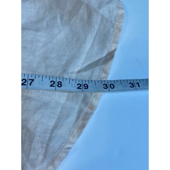 GAP Women's Peach 100% Linen Boyfriend Button Down Career Top Blouse Size XL - Picture 6 of 7